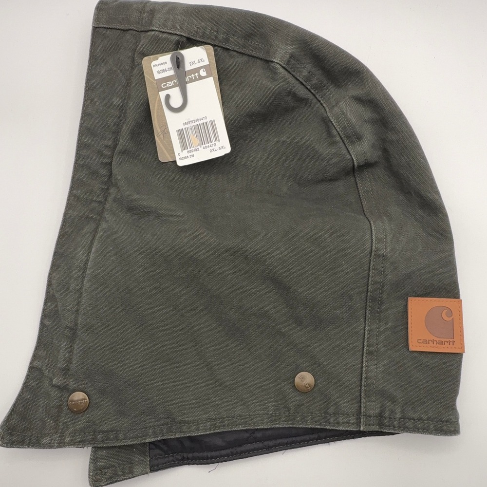 Carhartt Quilt Lined Sandstone Replacement Hood Mens 2XL-5XL Moss Green NWT